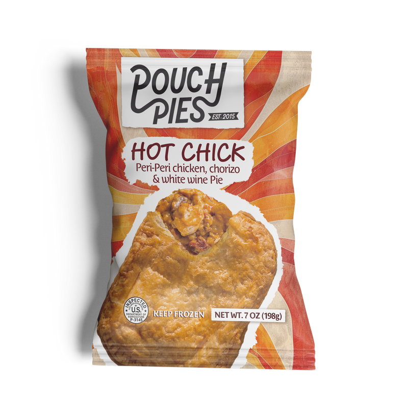 HOT CHICK - Peri-Peri Chicken, Chorizo & White Wine Pie 7oz