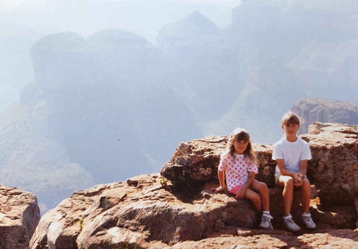 Young sisters in South Africa, featured as part of the Pouch Pies story